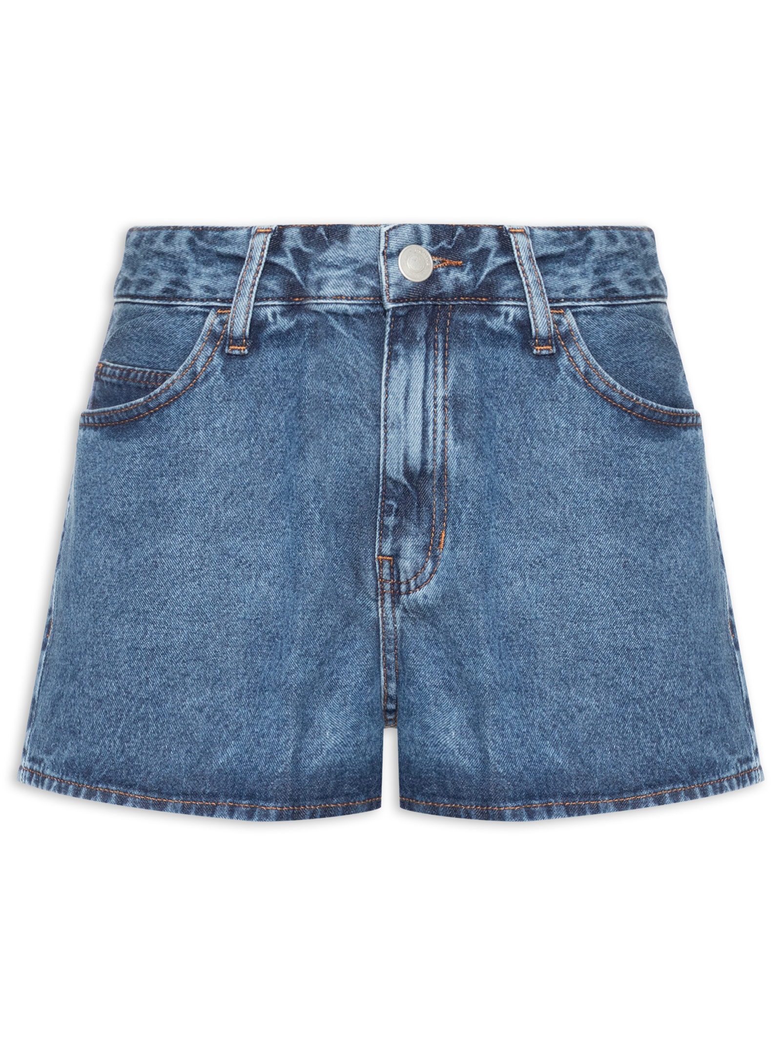 Short Feminino Jeans Azul Hering