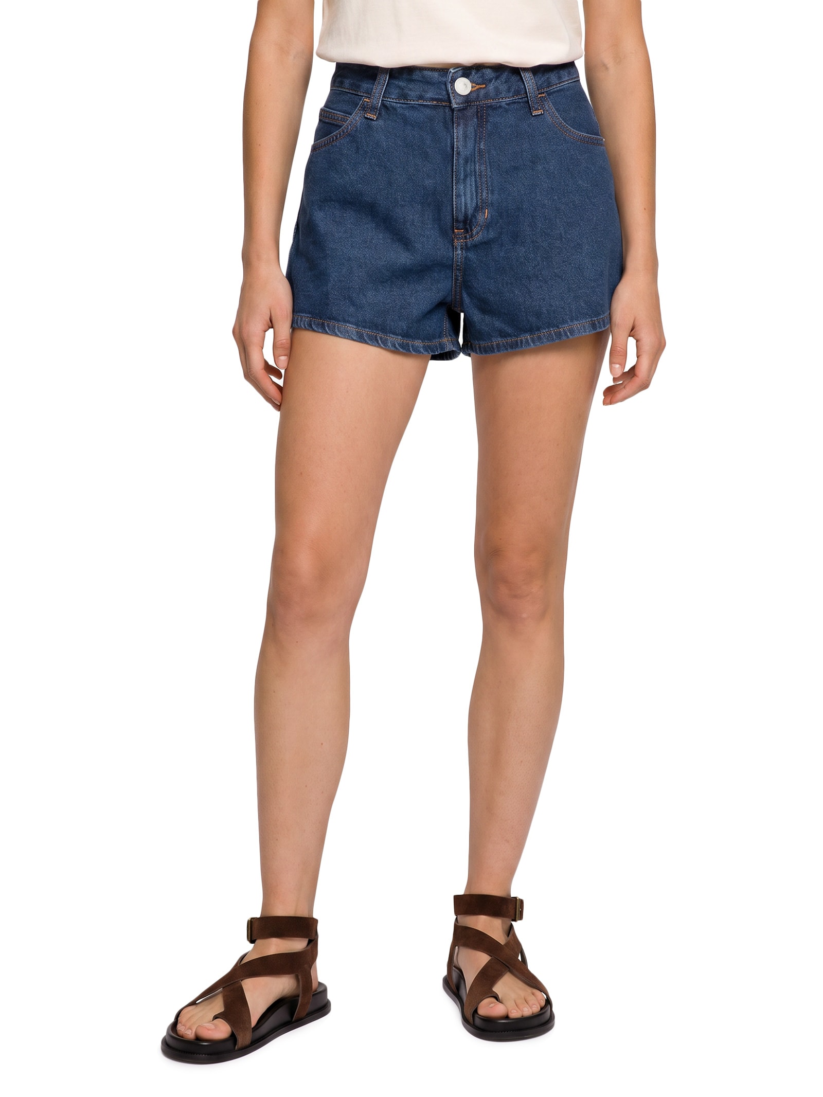 Short Feminino Jeans Azul Hering