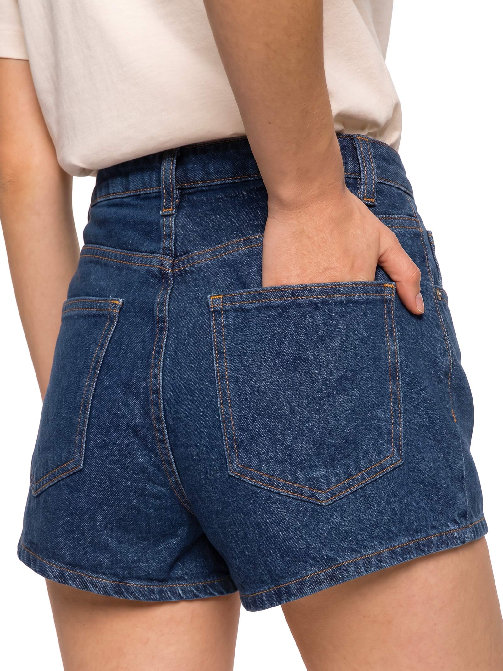 Short Feminino Jeans Azul Hering