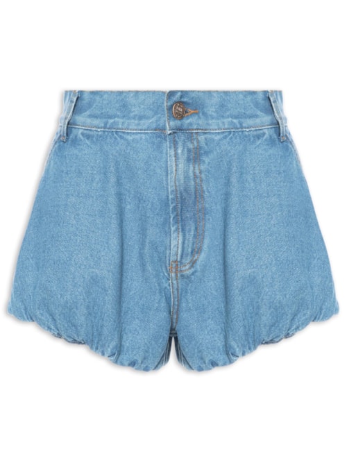 Short Feminino Jeans Balonê – Azul