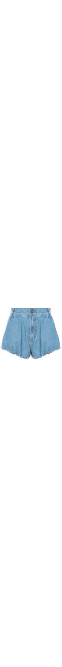 Short Feminino Jeans Balonê - Azul