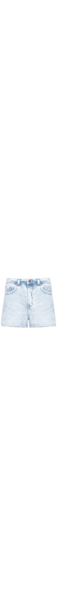 Short Feminino Jeans Barra Fio - Azul