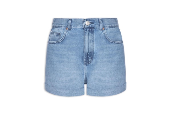 Short Feminino Jeans Barra Italiana - Azul