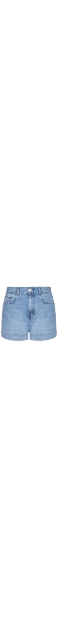 Short Feminino Jeans Barra Italiana - Azul