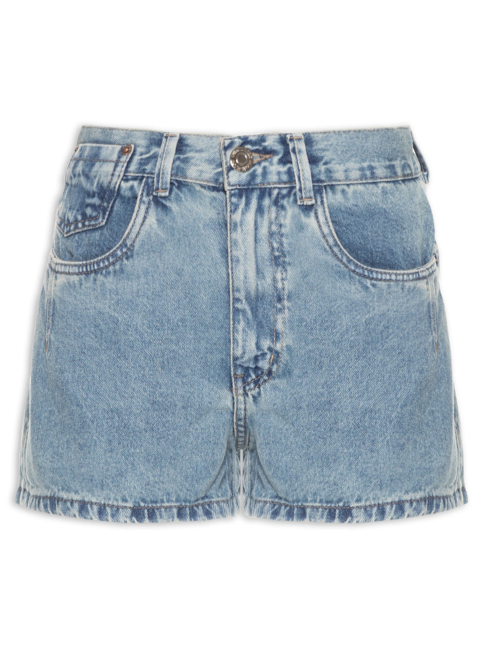 Short Feminino Jeans Basic Martingale Azul Animale Jeans
