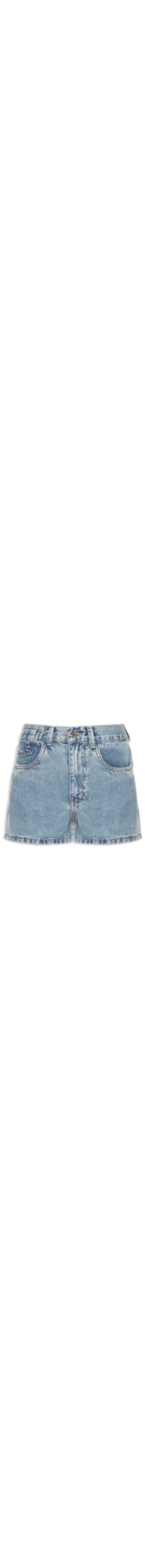 Short Feminino Jeans Basic Martingale - Azul