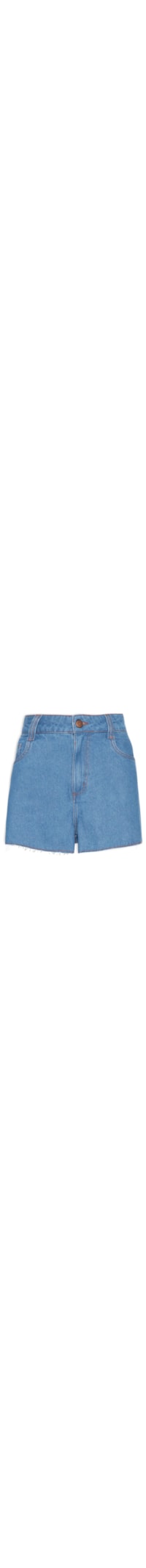 Short Feminino Jeans Basic Médio - Azul