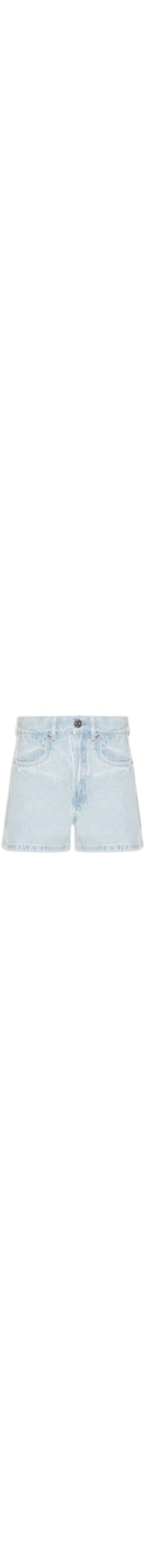 Short Feminino Jeans Basic Recorte Lateral - Azul