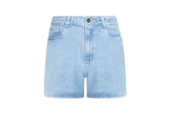 Short Feminino Jeans Básico - Azul