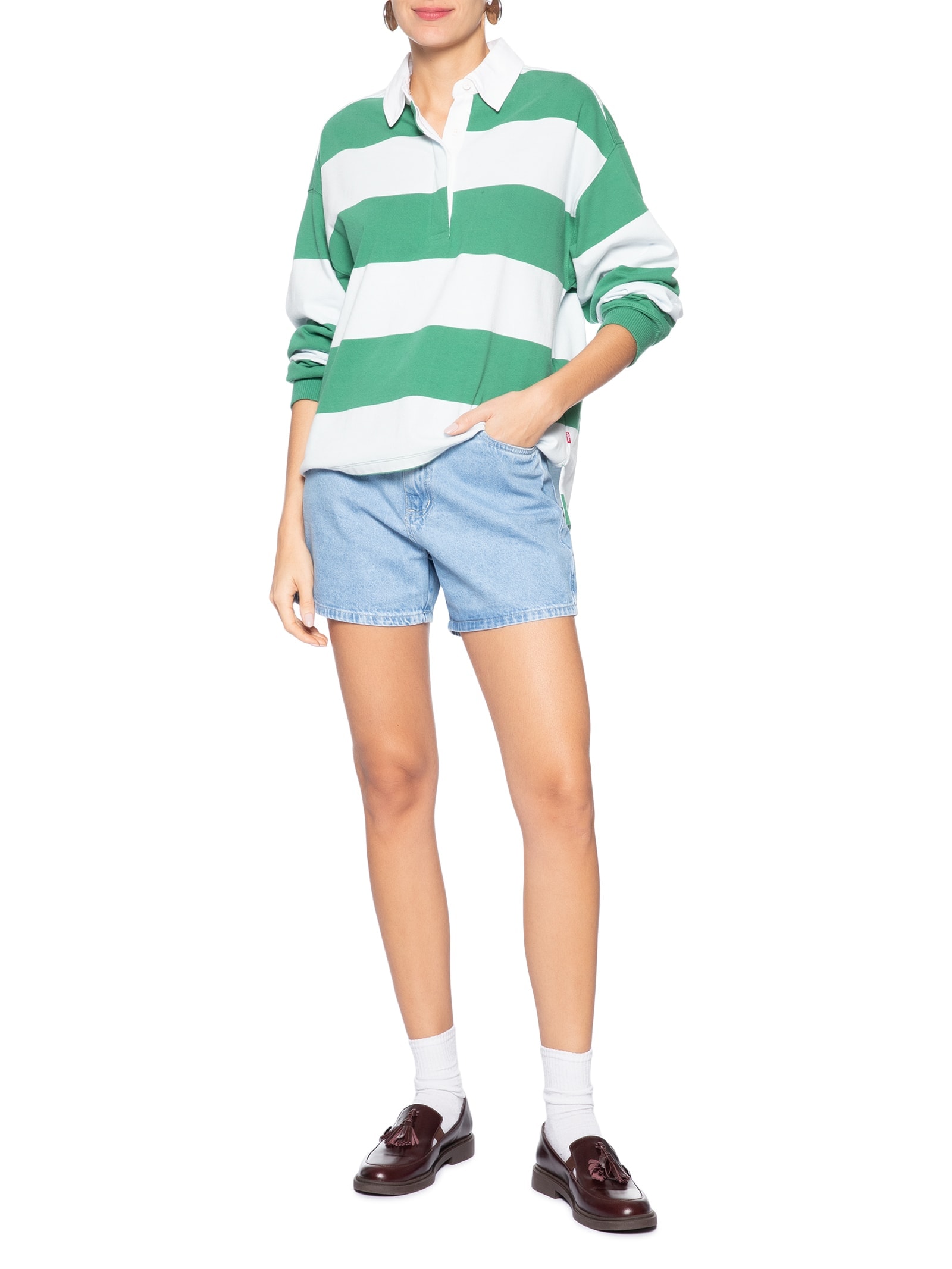 Short Feminino Jeans Básico Azul Basiq