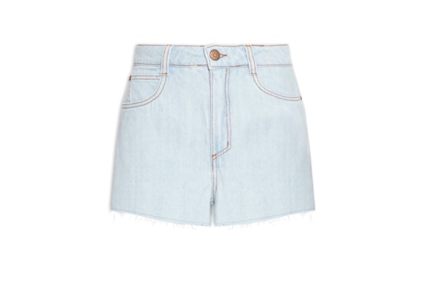 Short Feminino Jeans Básico Clear - Azul