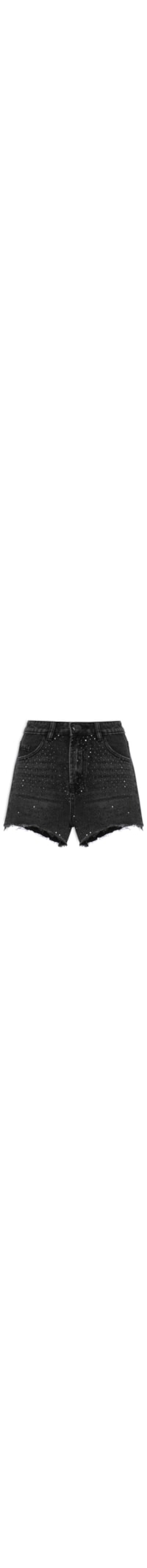Short Feminino Jeans Black Shine - Preto