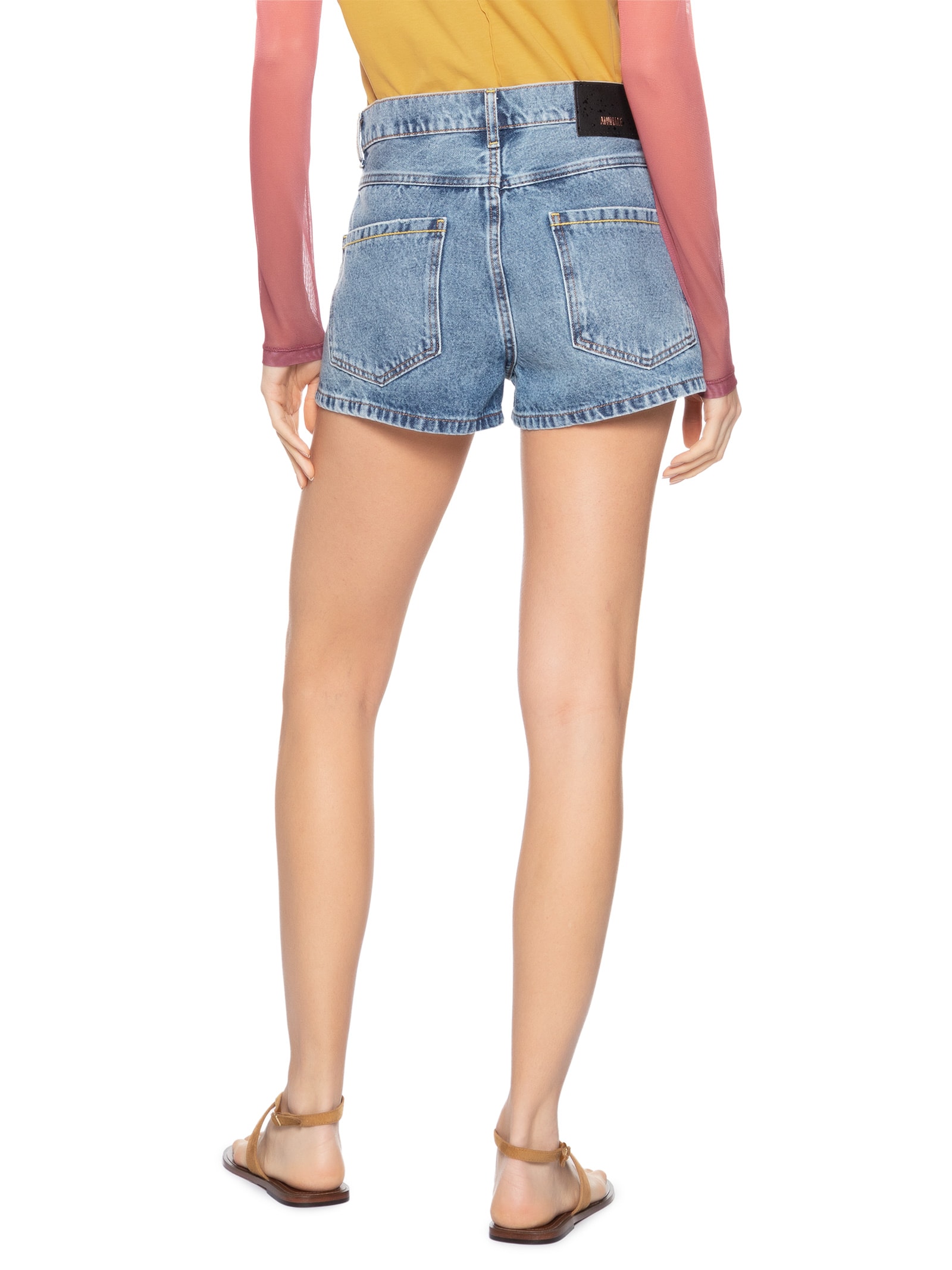 Short Feminino Jeans Box Azul Animale