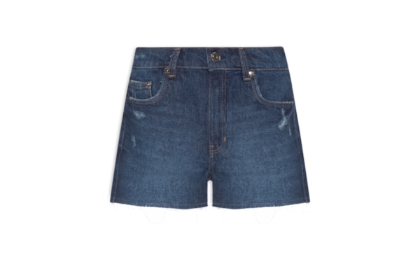 Short Feminino Jeans Box Blue Intense - Azul