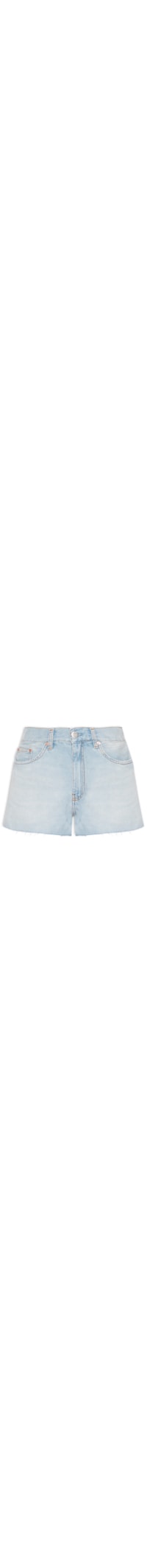 Short Feminino Jeans Boy Barra A Fio New Basic - Azul