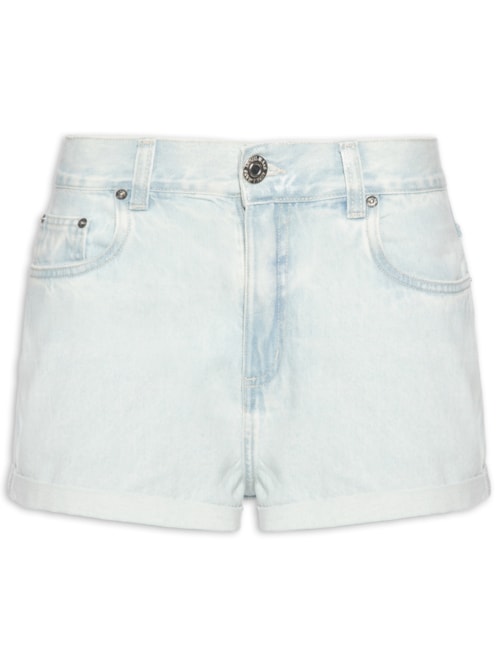 Short Feminino Jeans Boy Resinado – Azul