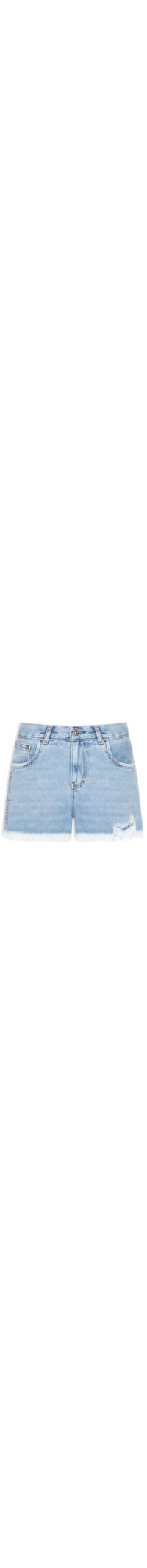 Short Feminino Jeans Boy Silk Metalizado - Azul