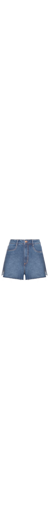 Short Feminino Jeans Boyfriend Dark Fenda - Azul