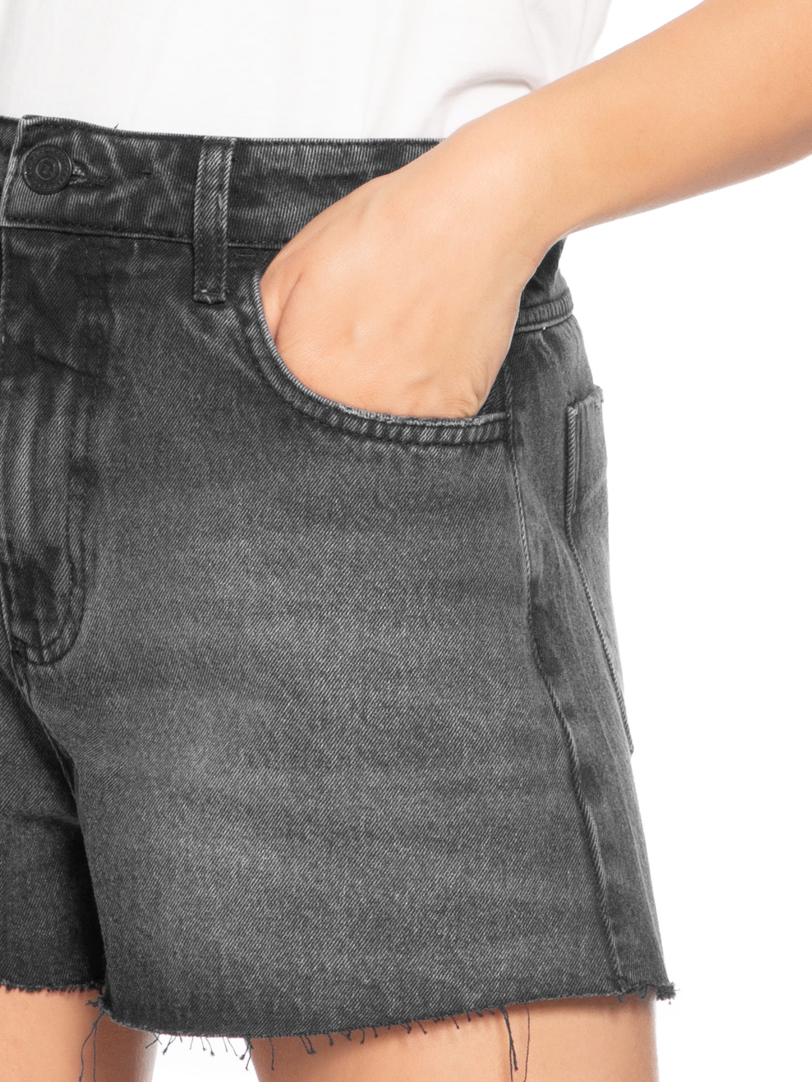 Short Feminino Jeans Cancun Preto Colcci Jeans