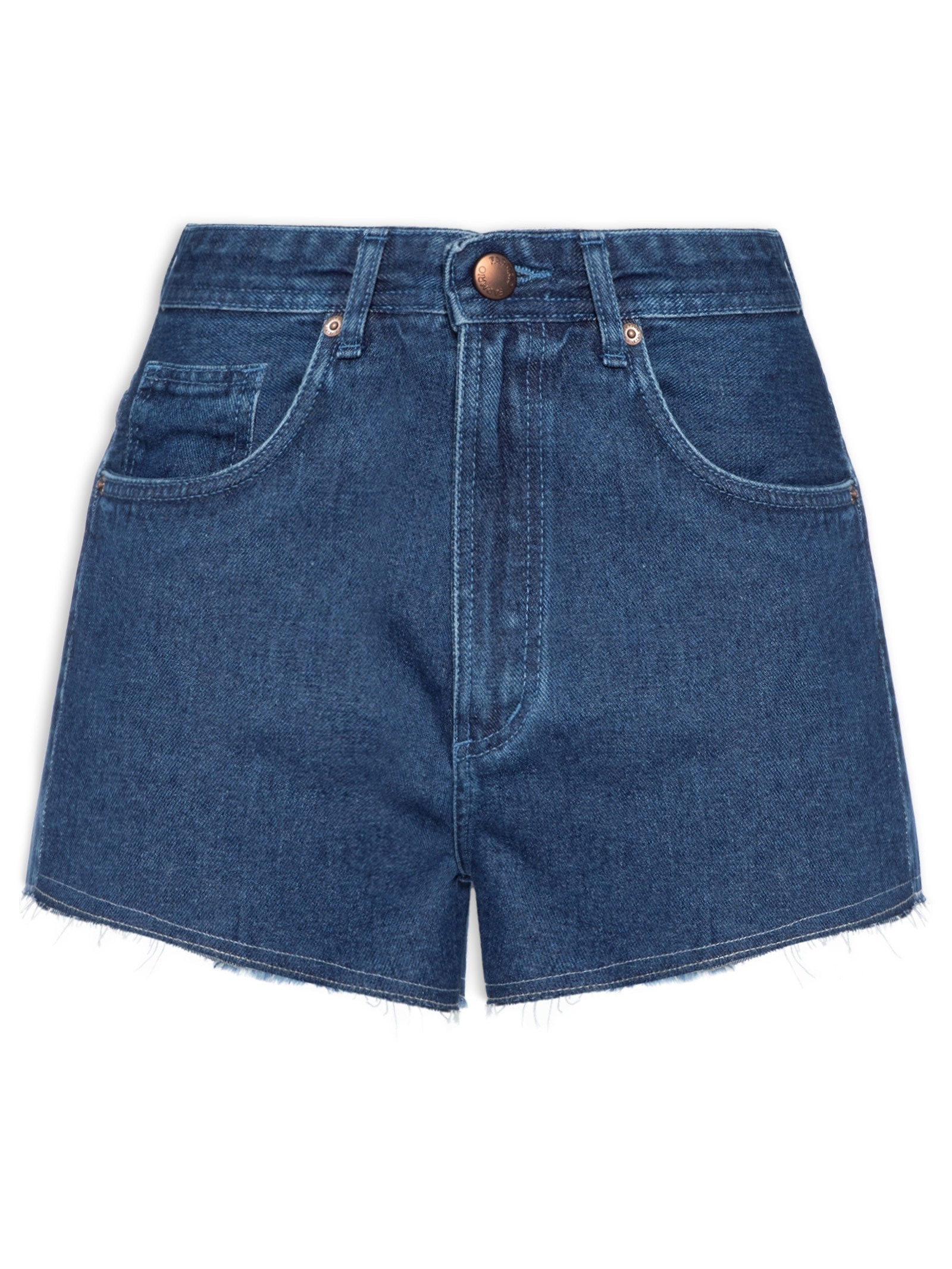 Short Feminino Jeans Cintura Média Azul Farm
