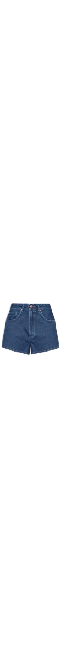 Short Feminino Jeans Cintura Média - Azul