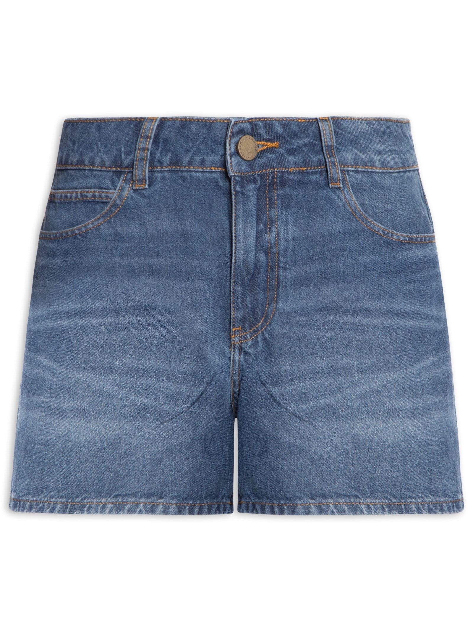 Short Feminino Jeans Classic Azul Cantão