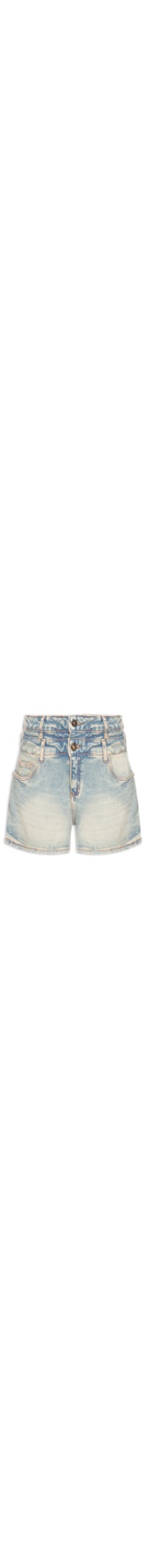 Short Feminino Jeans Comfort Cintura Alta - Azul