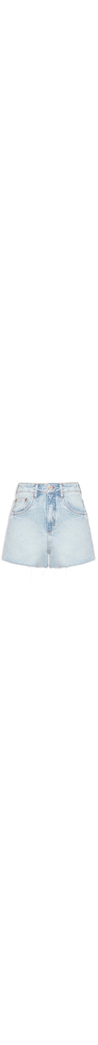 Short Feminino Jeans Comfort High - Azul