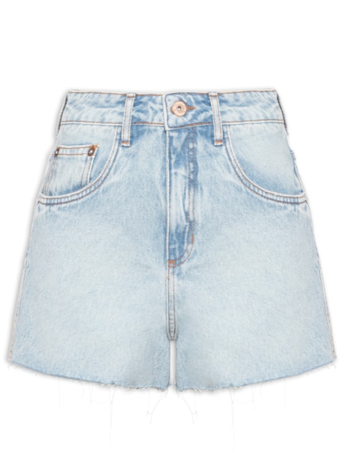 Short Feminino Jeans Comfort High – Azul