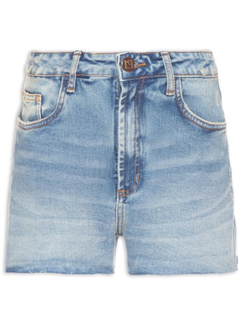 Short Feminino Jeans Comfort Super High – Azul