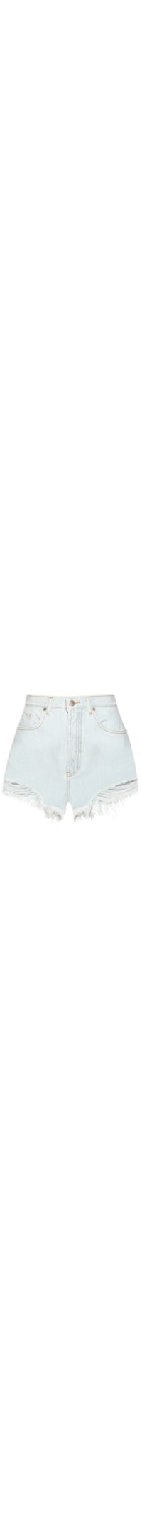 Short Feminino Jeans Curva Claro - Azul