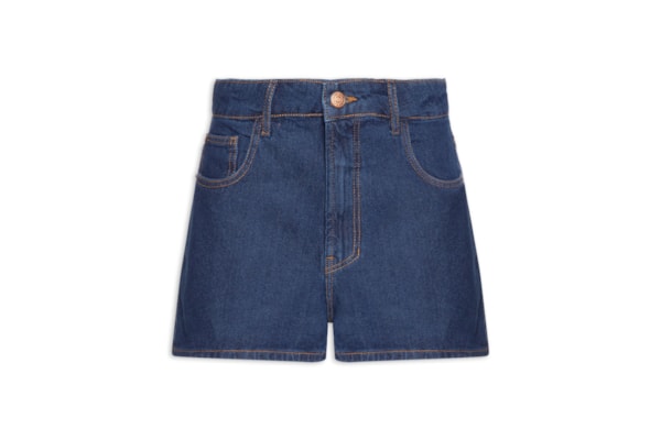 Short Feminino Jeans Dark - Azul