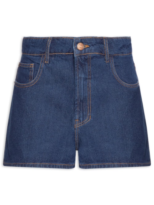 Short Feminino Jeans Dark – Azul
