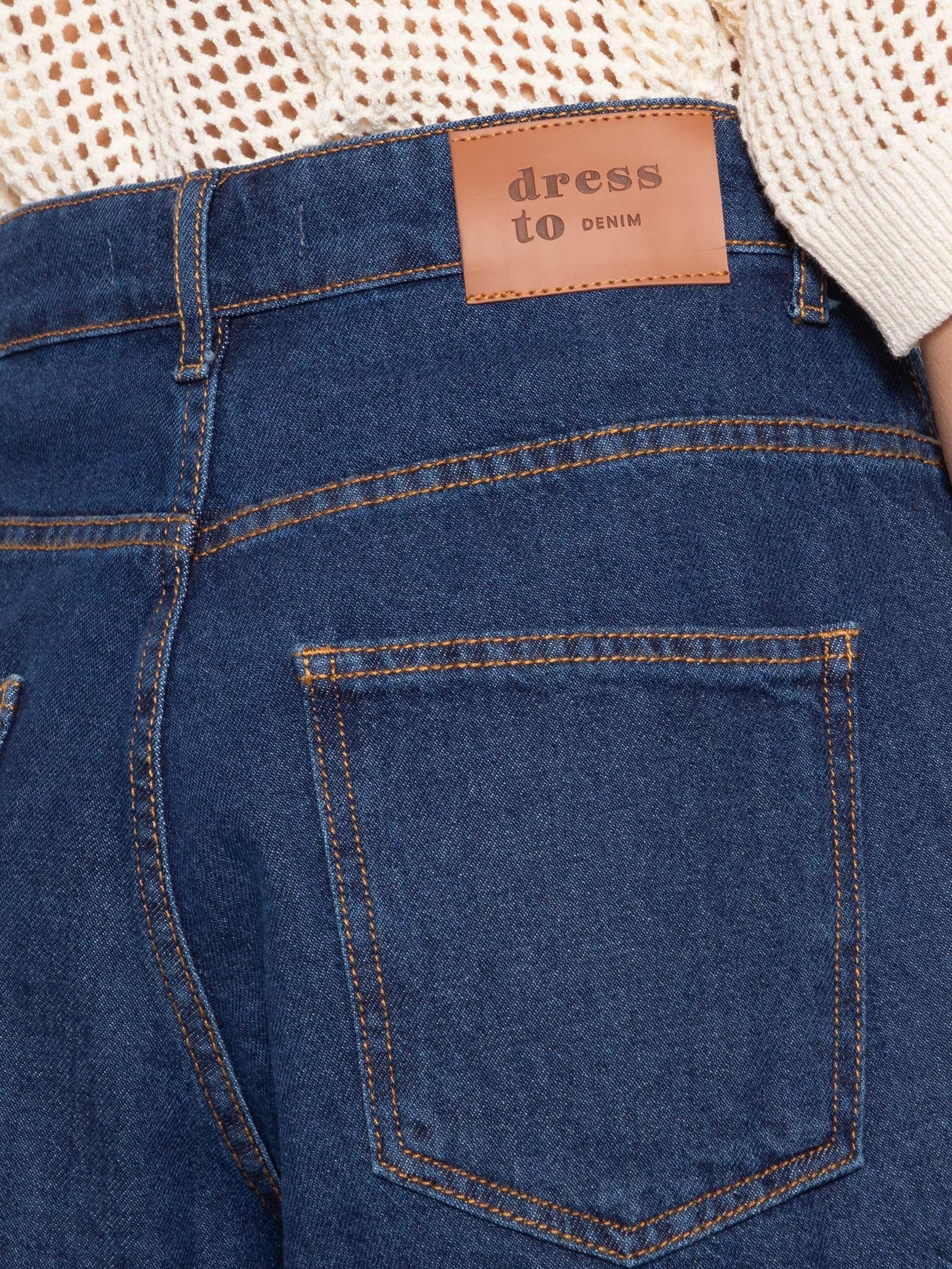 Short Feminino Jeans Dark Azul Dress To