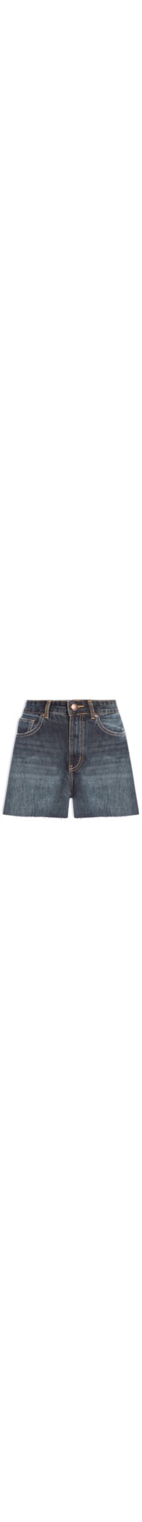 Short Feminino Jeans Evasê - Azul