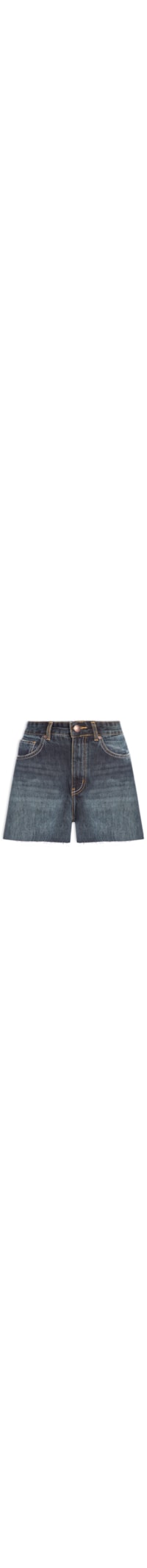 Short Feminino Jeans Evasê - Azul