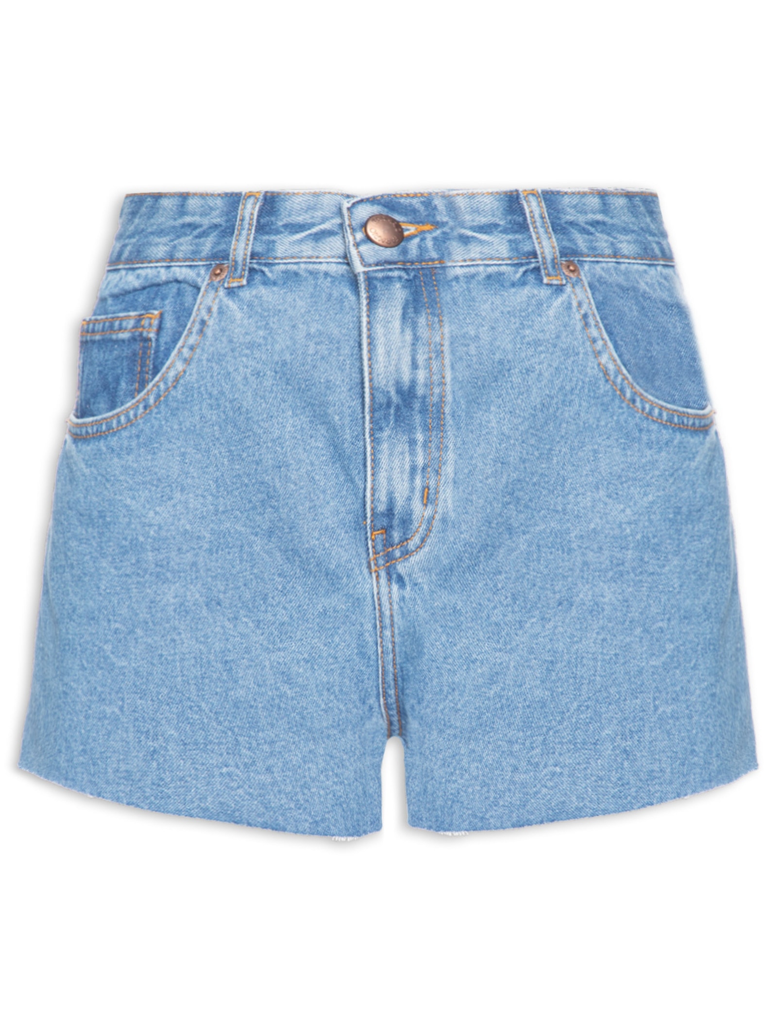 Short Feminino Jeans Evasê – Azul Farm