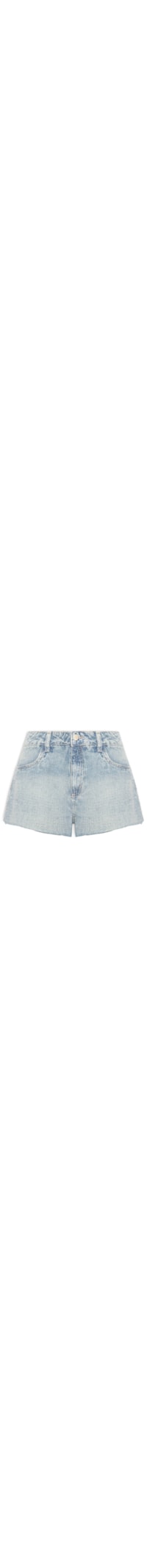Short Feminino Jeans Flare Cintura Média - Azul