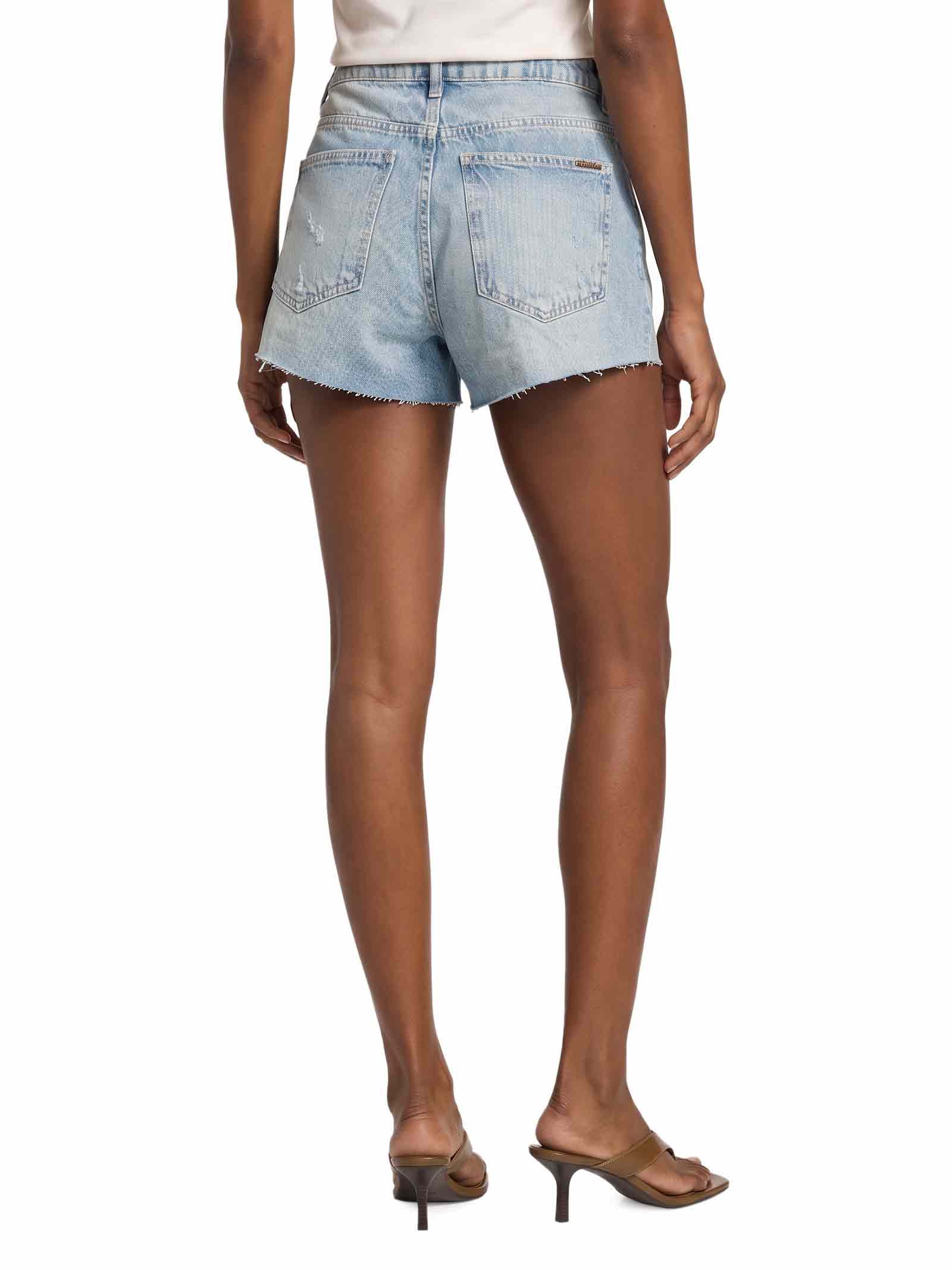 Short Feminino Jeans Flare Cintura Média Azul My Favorite