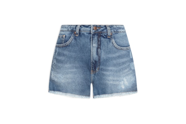 Short Feminino Jeans Fluidez - Azul