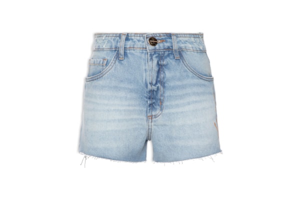 Short Feminino Jeans Grandfather High - Azul