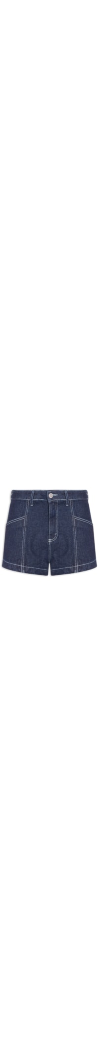 Short Feminino Jeans Grandfather High - Azul