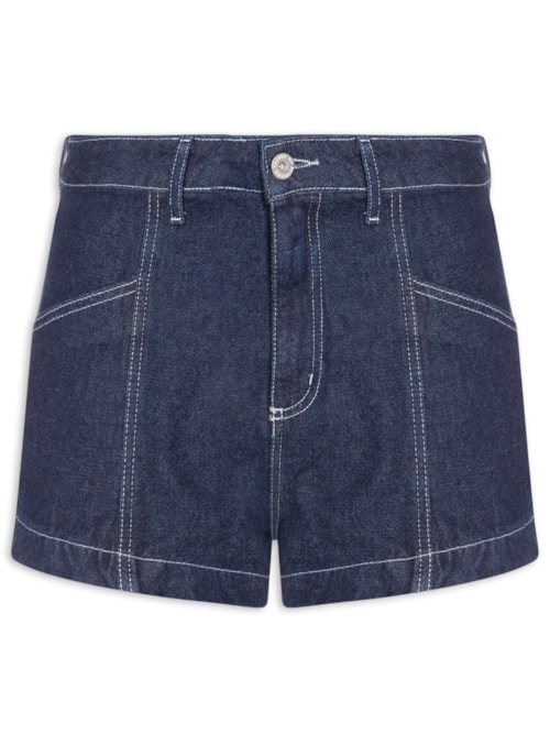 Short Feminino Jeans Grandfather High – Azul