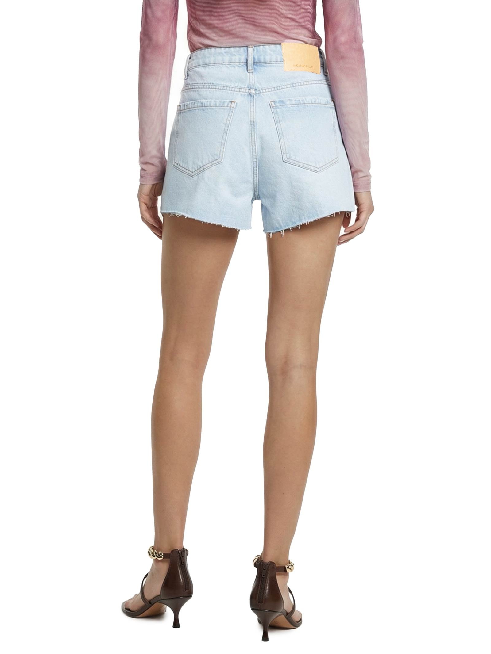 Short Feminino Jeans Grandfather High Azul Lança Perfume