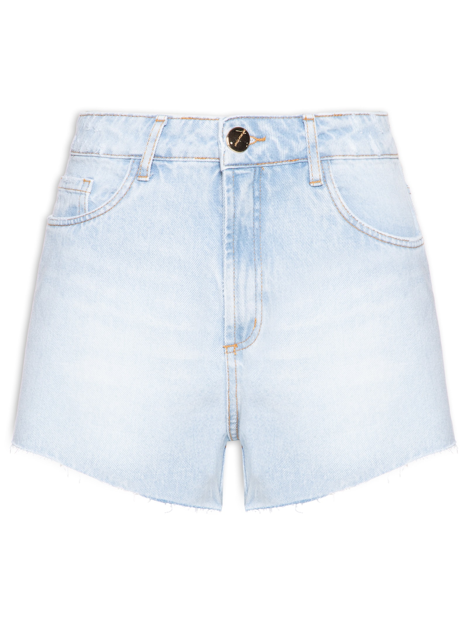 Short Feminino Jeans Grandfather High Azul Lança Perfume
