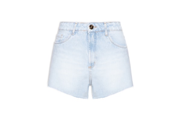 Short Feminino Jeans Grandfather High - Azul
