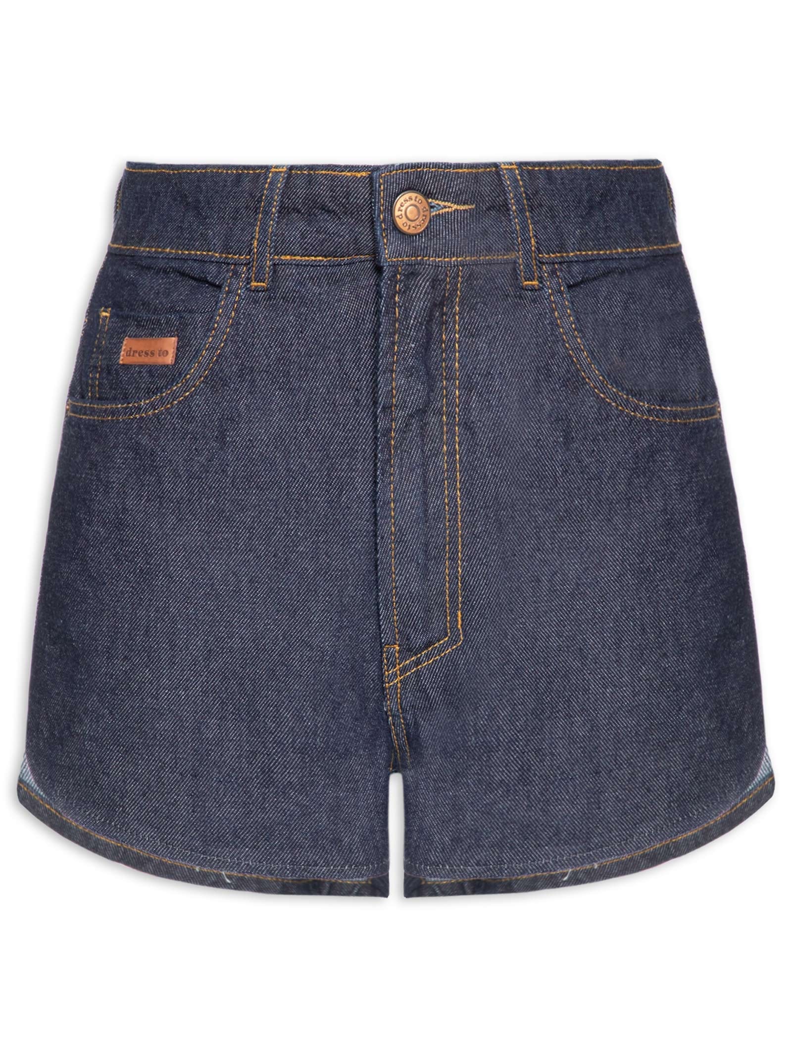 Short Feminino Jeans Intense Blue Azul Dress To