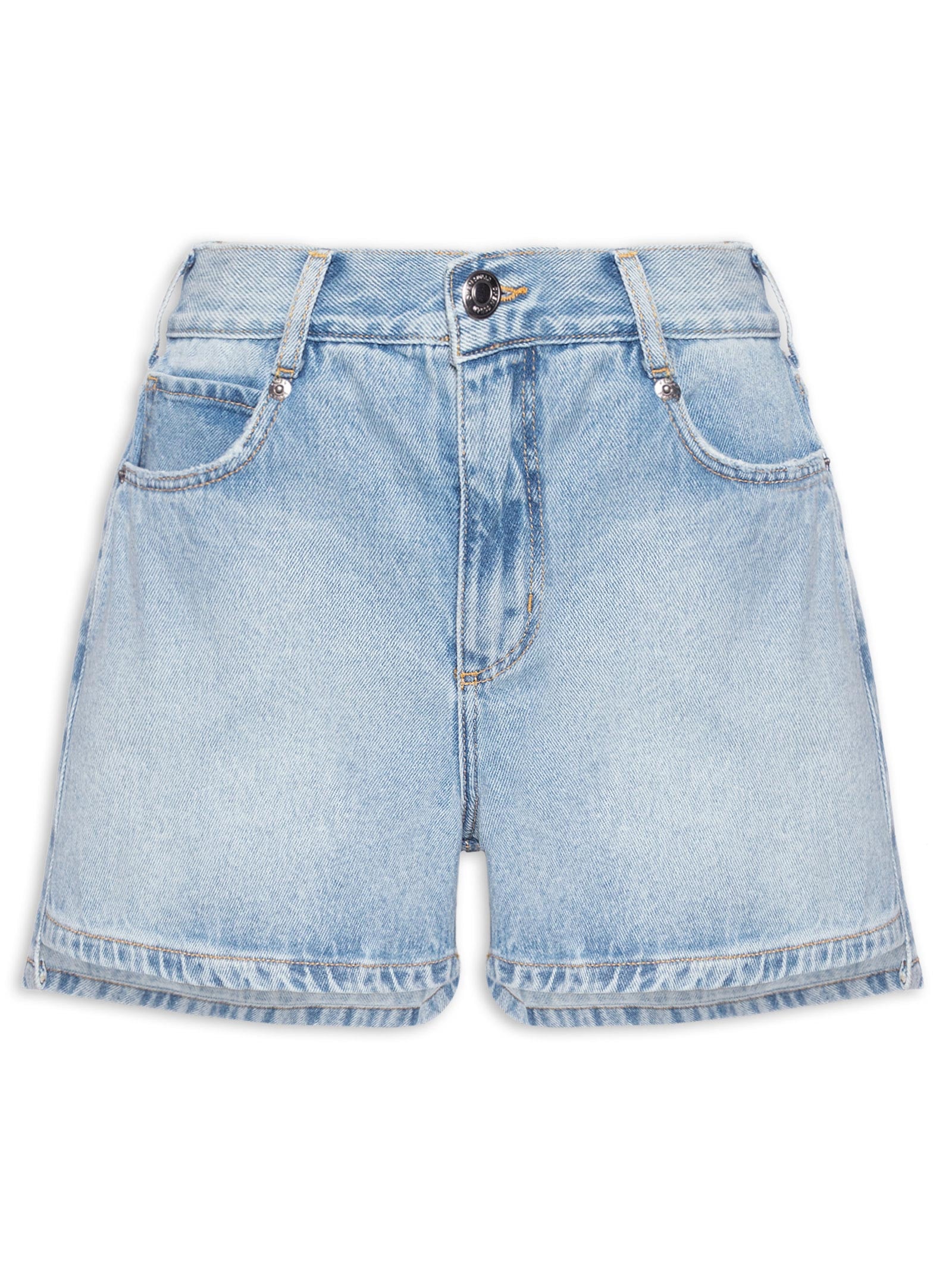 Short Feminino Jeans Ivy Azul Open