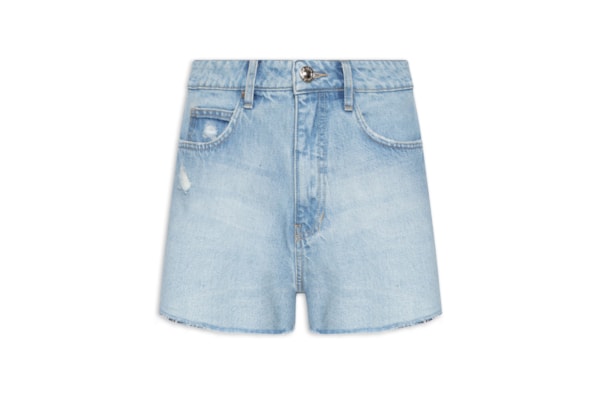 Short Feminino Jeans Light Wash - Azul