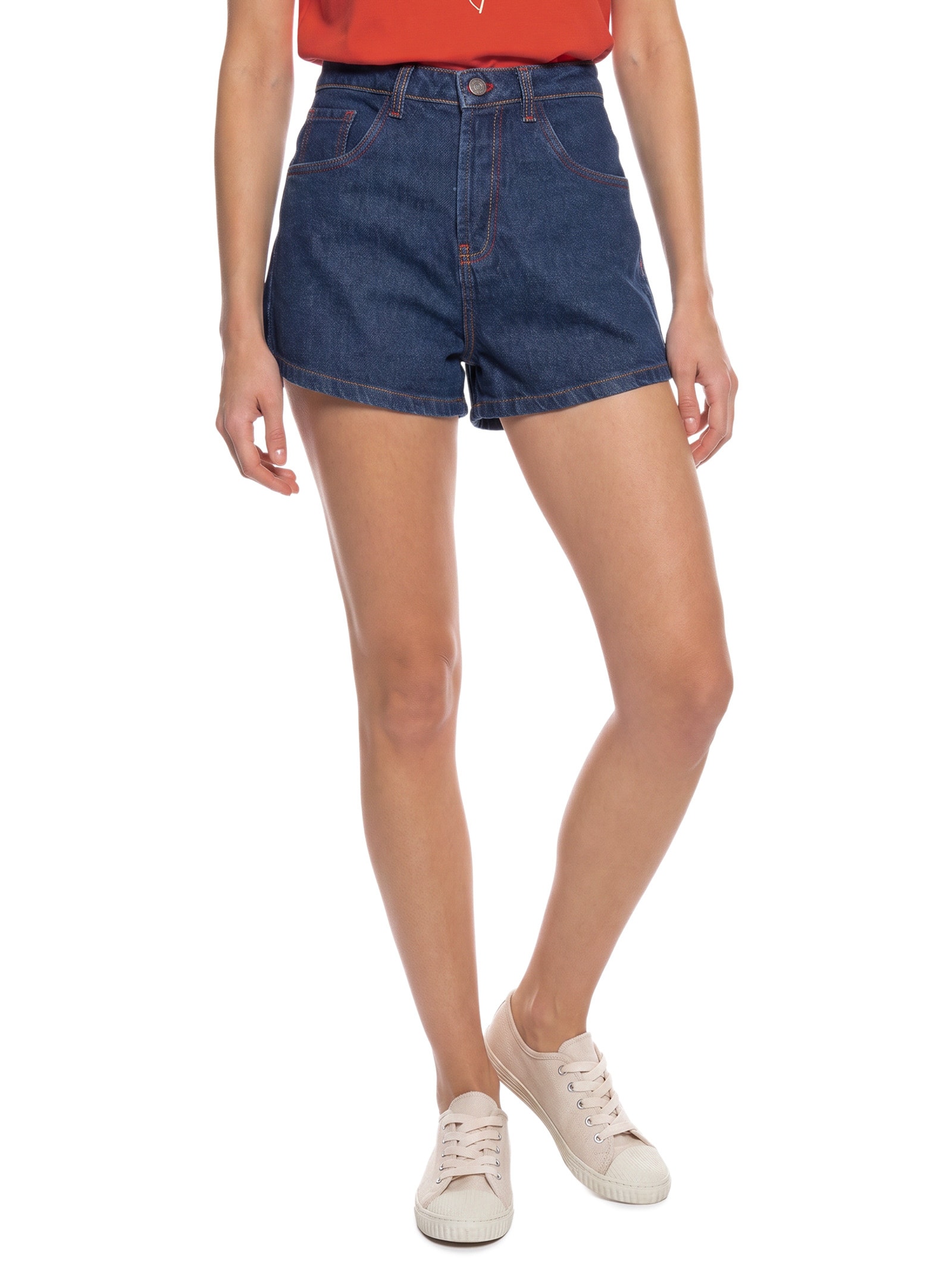 Short Feminino Jeans Maré Mansa Azul Cantão